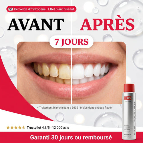 Bain de bouche japonais - Nettoyage intégral & Eclats des dents