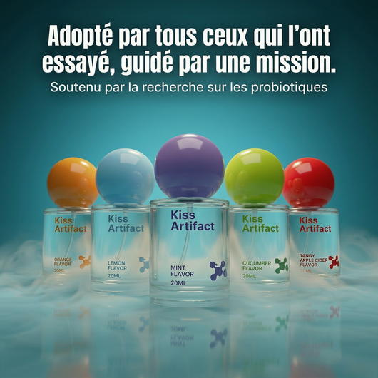Spray buccal parfumé à base de probiotiques