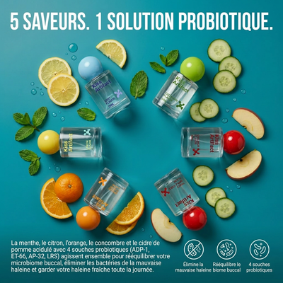 Spray buccal parfumé à base de probiotiques