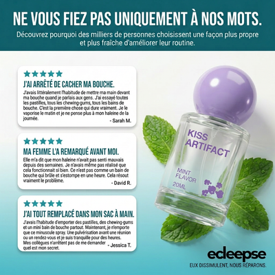 Spray buccal parfumé à base de probiotiques